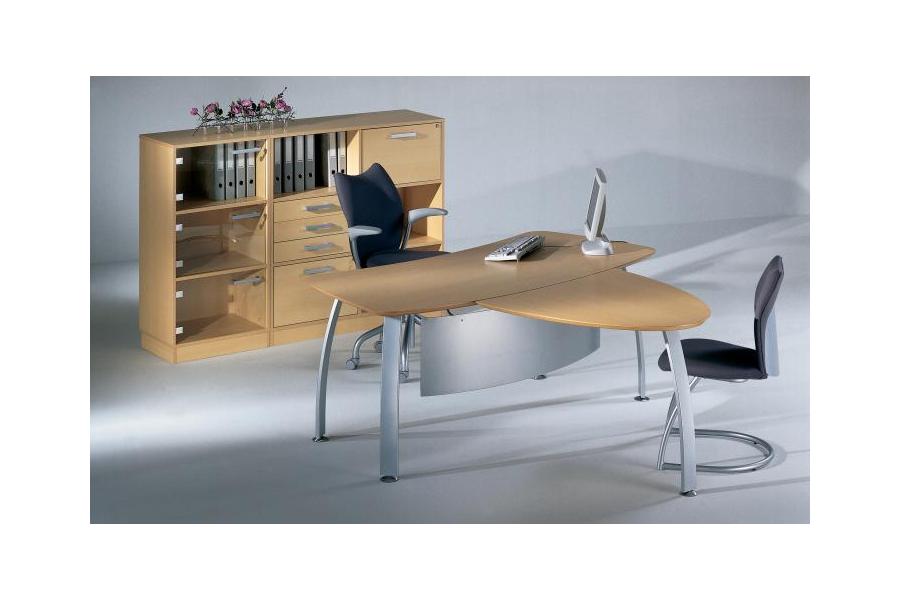 Ultima - Beech Desk and Meeting Point Kubo Storage